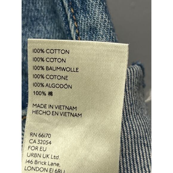 We the Free Skirt Womens size 29 denim Mini raw hem Skater Jean Festival - Picture 5 of 9